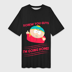 Женская длинная футболка Cartman