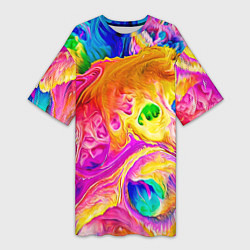 Женская длинная футболка TIE DYE