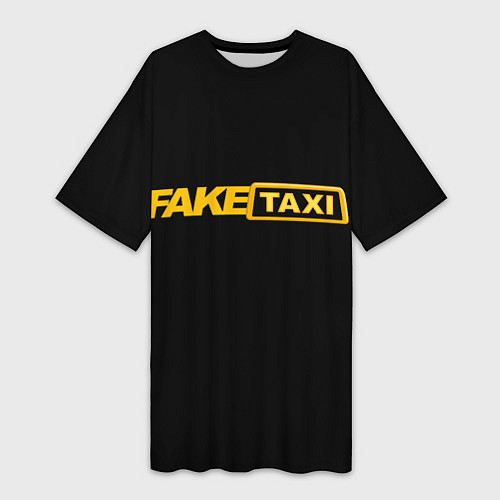 Женская длинная футболка Fake Taxi / 3D-принт – фото 1