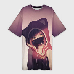 Женская длинная футболка Аниме