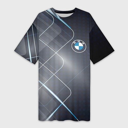 Женская длинная футболка BMW / 3D-принт – фото 1