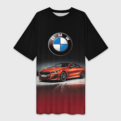 Женская длинная футболка BMW