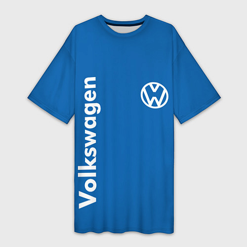 Женская длинная футболка Volkswagen / 3D-принт – фото 1