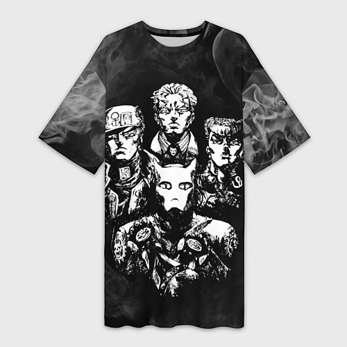 Женская длинная футболка JOJOS BIZARRE ADVENTURE / 3D-принт – фото 1
