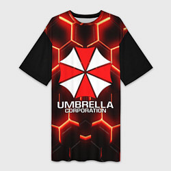 Футболка женская длинная UMBRELLA CORP, цвет: 3D-принт