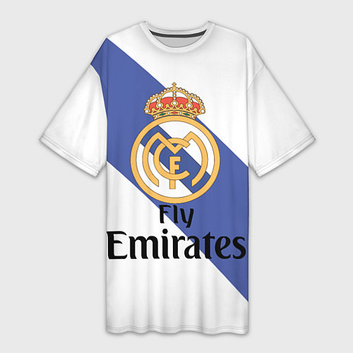 Женская длинная футболка Реал / 3D-принт – фото 1
