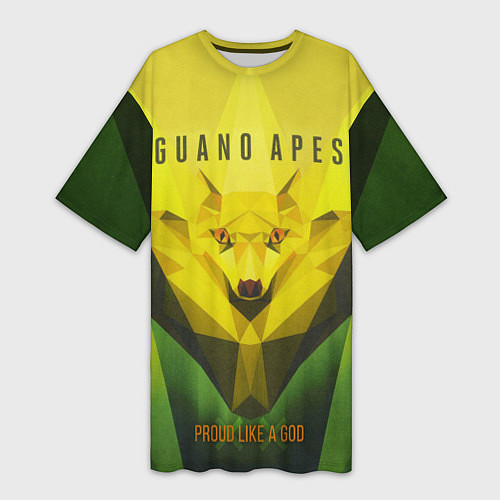 Женская длинная футболка Proud Like a God / 3D-принт – фото 1