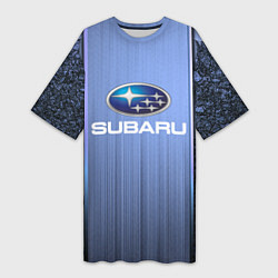 Женская длинная футболка SUBARU