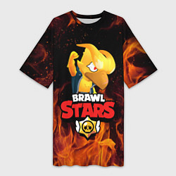 Женская длинная футболка BRAWL STARS CROW PHOENIX