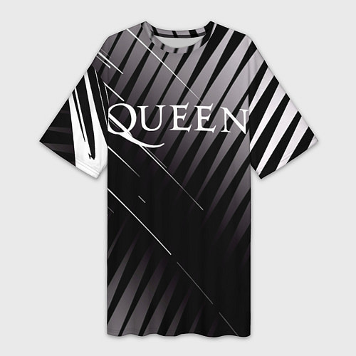 Женская длинная футболка Queen / 3D-принт – фото 1