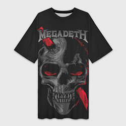 Женская длинная футболка Megadeth