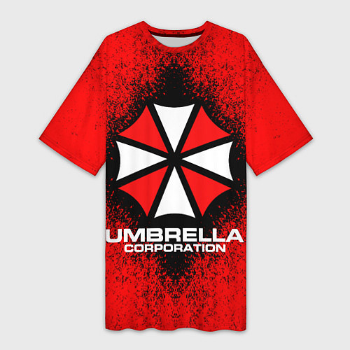 Женская длинная футболка Umbrella Corporation / 3D-принт – фото 1