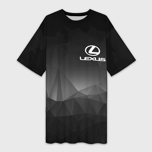 Женская длинная футболка LEXUS / 3D-принт – фото 1