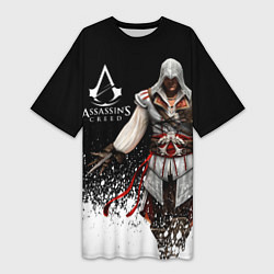 Футболка женская длинная Assassin’s Creed 04, цвет: 3D-принт