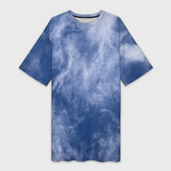 Женская длинная футболка Облака в небе