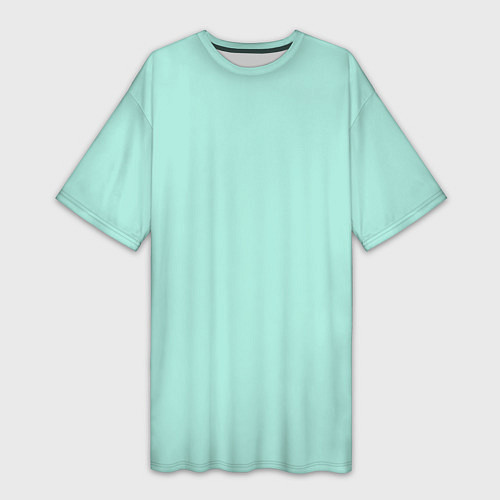Женская длинная футболка Мятная Маска / 3D-принт – фото 1