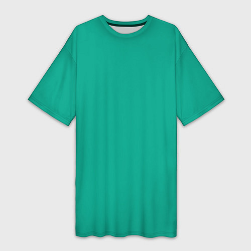 Женская длинная футболка Зеленый / 3D-принт – фото 1
