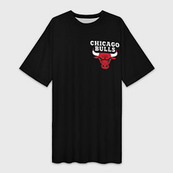 Женская длинная футболка CHICAGO BULLS