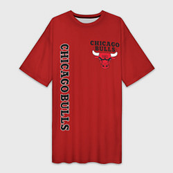 Женская длинная футболка CHICAGO BULLS