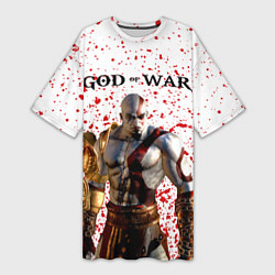 Женская длинная футболка GOD OF WAR