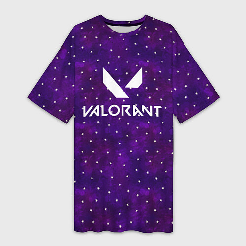 Женская длинная футболка Valorant / 3D-принт – фото 1