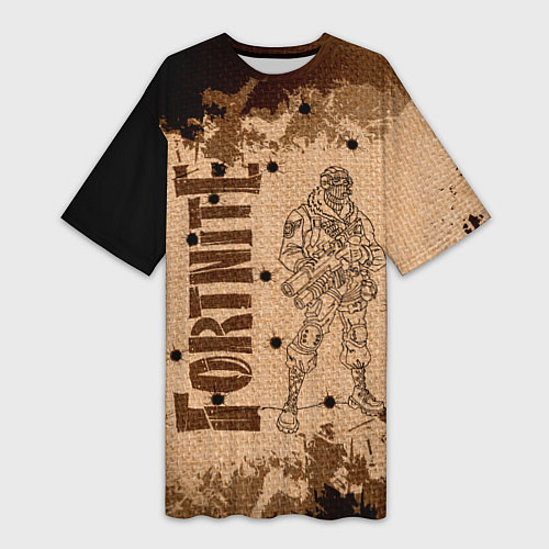 Женская длинная футболка Fortnite / 3D-принт – фото 1