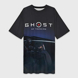 Женская длинная футболка Ghost of Tsushima