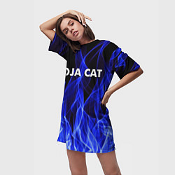 Футболка женская длинная DOJA CAT, цвет: 3D-принт — фото 2
