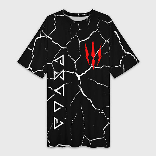 Женская длинная футболка The Witcher / 3D-принт – фото 1