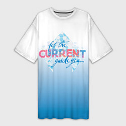 Женская длинная футболка CURRENT