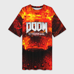 Женская длинная футболка Doom Eternal