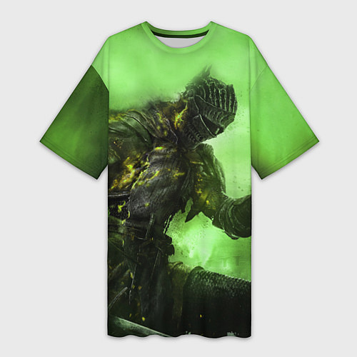 Женская длинная футболка DARK SOULS / 3D-принт – фото 1