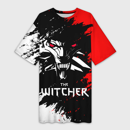 Женская длинная футболка The Witcher / 3D-принт – фото 1