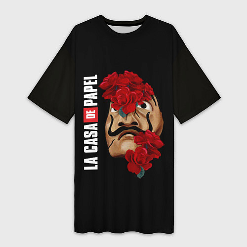 Женская длинная футболка БУМАЖНЫЙ ДОМ / 3D-принт – фото 1