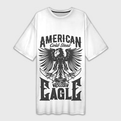 Женская длинная футболка Американский орел Z