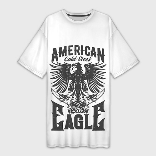 Женская длинная футболка Американский орел Z / 3D-принт – фото 1