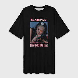 Женская длинная футболка BLACKPINK - Jennie