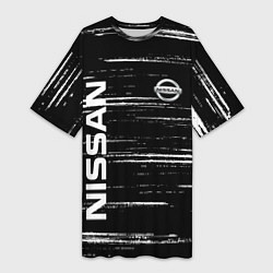 Женская длинная футболка NISSAN