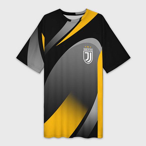 Женская длинная футболка Juventus Uniform / 3D-принт – фото 1