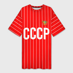 Женская длинная футболка Форма сборной СССР