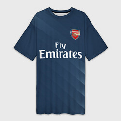 Футболка женская длинная ARSENAL, цвет: 3D-принт