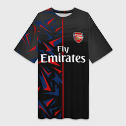 Футболка женская длинная ARSENAL UNIFORM 2020, цвет: 3D-принт