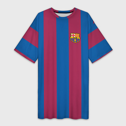 Женская длинная футболка FC Barcelona 2021 / 3D-принт – фото 1