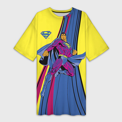 Женская длинная футболка Superman / 3D-принт – фото 1