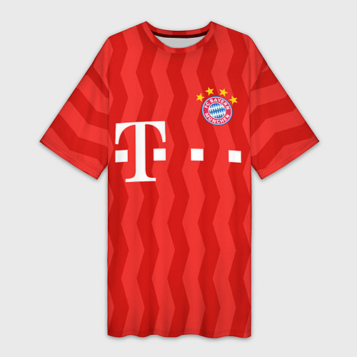 Женская длинная футболка FC Bayern Munchen униформа / 3D-принт – фото 1