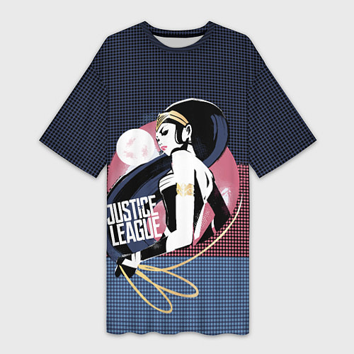 Женская длинная футболка Диана Принс / 3D-принт – фото 1