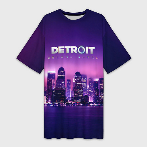 Женская длинная футболка Detroit Become Human S / 3D-принт – фото 1