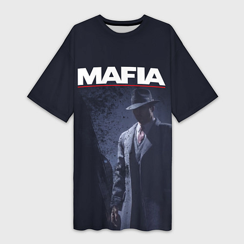 Женская длинная футболка Mafia / 3D-принт – фото 1
