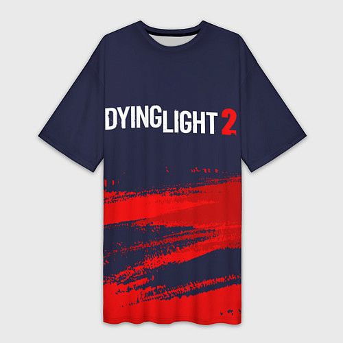 Женская длинная футболка DYING LIGHT 2 ДАИНГ ЛАЙТ / 3D-принт – фото 1