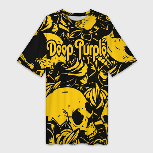 Женская длинная футболка Deep Purple / 3D-принт – фото 1